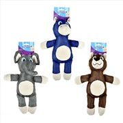 Buy Chompers Dog Toy Animals -Donkey, Elephant, Bear - 1 x Colour Randomly Selected