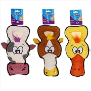 Buy Chompers Plush Dog Toy Duck, Chicken, Cow - 1 x Colour Randomly Selected