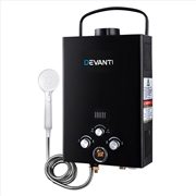 Buy Devanti Outdoor Gas Hot Water Heater Portable Camping Shower 12V Pump Black