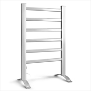 Buy Devanti Electric Heated Towel Rail Rack Rails Freestanding 6 Bars