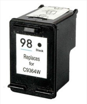 Buy Compatible Premium Ink Cartridges 98BK Black Remanufactured Inkjet Cartridge - for use in HP Printer