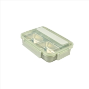 Buy Kylin 304 Stainless Steel 4 Divided Simple Lunch Box with a cultery set - Green