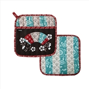 Buy Ladelle Yumi Set of 2 Pot Holders 21 x 21 cm