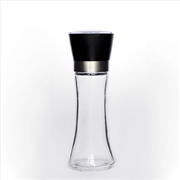 Buy 1x 180ml Glass Salt or Pepper Grinder 18cm - Adjustable Ceramic Core Tall Mill