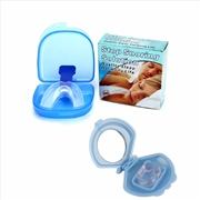 Buy Mouthguard Mouthpiece + Nose Clip Anti Snoring Aid Sleep Breathing Device