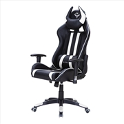 Buy OVERDRIVE Diablo Reclining Gaming Chair Black & White Seat Computer Office Neck Lumbar Horns