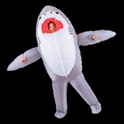 Buy Shark Fancy Dress Fan Inflatable Costume Suit