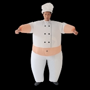 Buy CHEF Fancy Dress Inflatable Suit -Fan Operated Costume