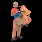 Buy COWBOY Fancy Dress Inflatable Suit -Fan Operated Costume