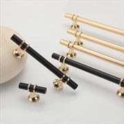 Buy Luxury Design Kitchen Cabinet Handles Drawer Bar Handle Pull Black T Bar