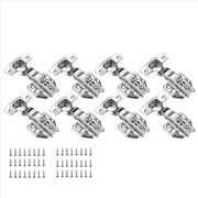 Buy 8 Pack 304 Stainless Steel Cabinet Hinges 100 Degree Soft Closing Full Overlay Door Hinge Nickel Pla