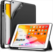 Buy IPad 10.2 2019 7th Pencil Holder Slim Smart TPU Soft Edge Case Black