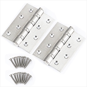 Buy 304 Flat Pin Hinge Spring 2Pack 100mm Folding Butt Door Cabinet Hinges Folding Furniture Hardware