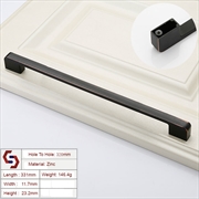 Buy Zinc Kitchen Cabinet Handles Drawer Bar Handle Pull black+copper color hole to hole size 320mm