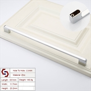 Buy Zinc Kitchen Cabinet Handles Drawer Bar Handle Pull silver color hole to hole size 320mm