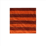 Buy IDC Homewares Ayra Sequined Embroidered Cushion Cover Burnt Orange