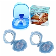 Buy 2x Mouthguard Mouthpiece + 2x Nose Clip Anti Snoring Aid Sleep Breathing Device