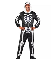 Buy Skeleton Onesie Costume - Size L-Xl