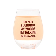 Buy Wine Glass Extra Large - Talking In Cursive