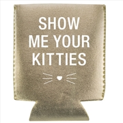 Buy Stubby Holder - Show Me Your Kitties (Gold)