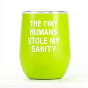 Buy Thermal Wine Tumbler - Tiny Humans (Green)