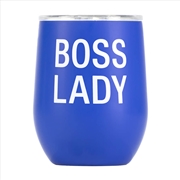Buy Thermal Wine Tumbler - Boss Lady (Blue)