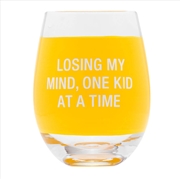 Buy Wine Glass - Losing My Mind (Yellow)
