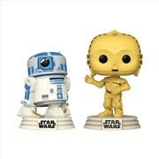 Buy Star Wars: D100 - R2-D2 & C-3PO Retro Reimagined US Exclusive Pop! 2-Pack [RS]