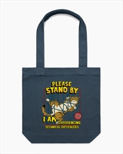 Buy Technical Difficulties Tote Bag - Petrol Blue
