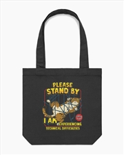 Buy Technical Difficulties Tote Bag - Black