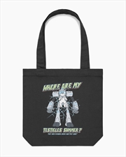 Buy Where Are My Testicles Summer Tote Bag - Black