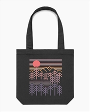 Buy Sunset Valley Tote Bag - Black