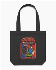 Buy Video Games Rot Your Brains Tote Bag - Black
