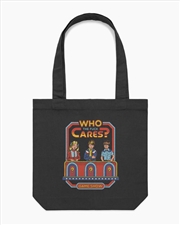 Buy Who Cares Tote Bag - Black
