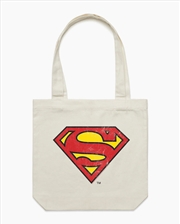 Buy Superman Classic Logo Tote Bag - Natural