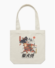 Buy Shiba Samurai Tote Bag - Natural