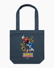 Buy Sonic Dont Stop Running Tote Bag - Petrol Blue