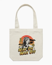 Buy Wax On Wax Off Tote Bag - Natural