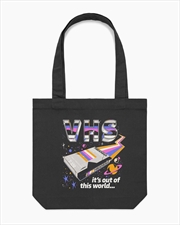 Buy Vhs Out Of This World Tote Bag - Black