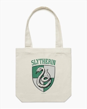Buy Slytherin Crest Tote Bag - Natural
