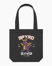 Buy Spyro The Dragon Jp Tote Bag - Black