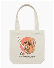 Buy Squirrel Blade Tote Bag - Natural