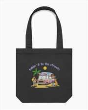 Buy Takin It To The Streets Tote Bag - Black