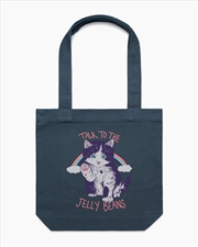 Buy Talk To The Jelly Beans Tote Bag - Petrol Blue