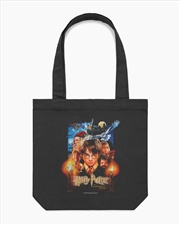 Buy The Sorcerers Stone Poster Tote Bag - Black