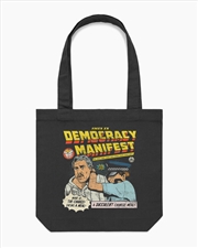 Buy This Is Democracy Manifest Tote Bag - Black