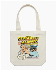 Buy This Is Democracy Manifest Tote Bag - Natural