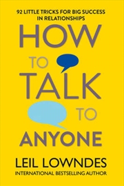 Buy How to Talk to Anyone