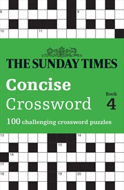 Buy Sunday Times Concise Crossword Book 4