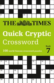 Buy Times Quick Cryptic Crossword Book 7